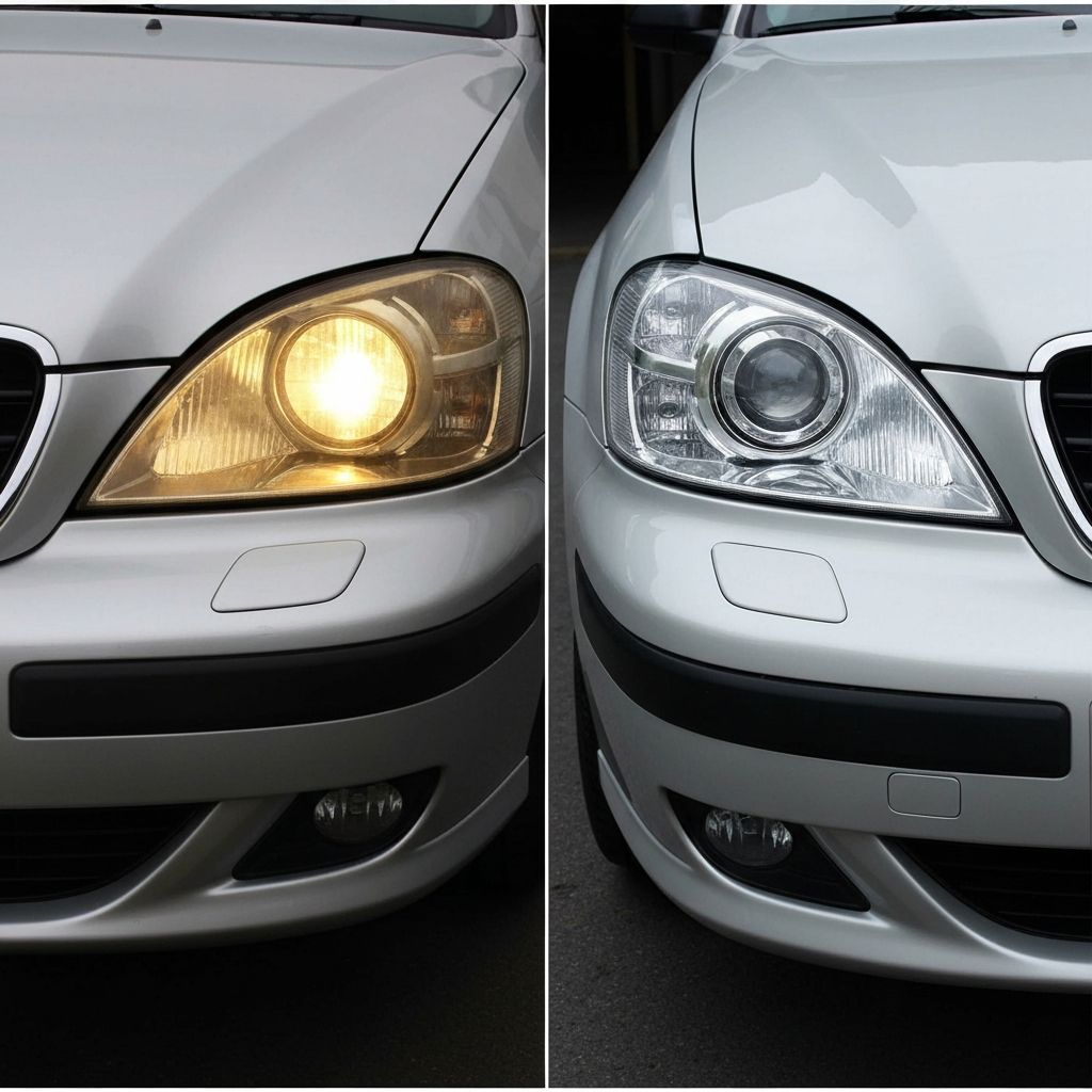 Headlight restoration service